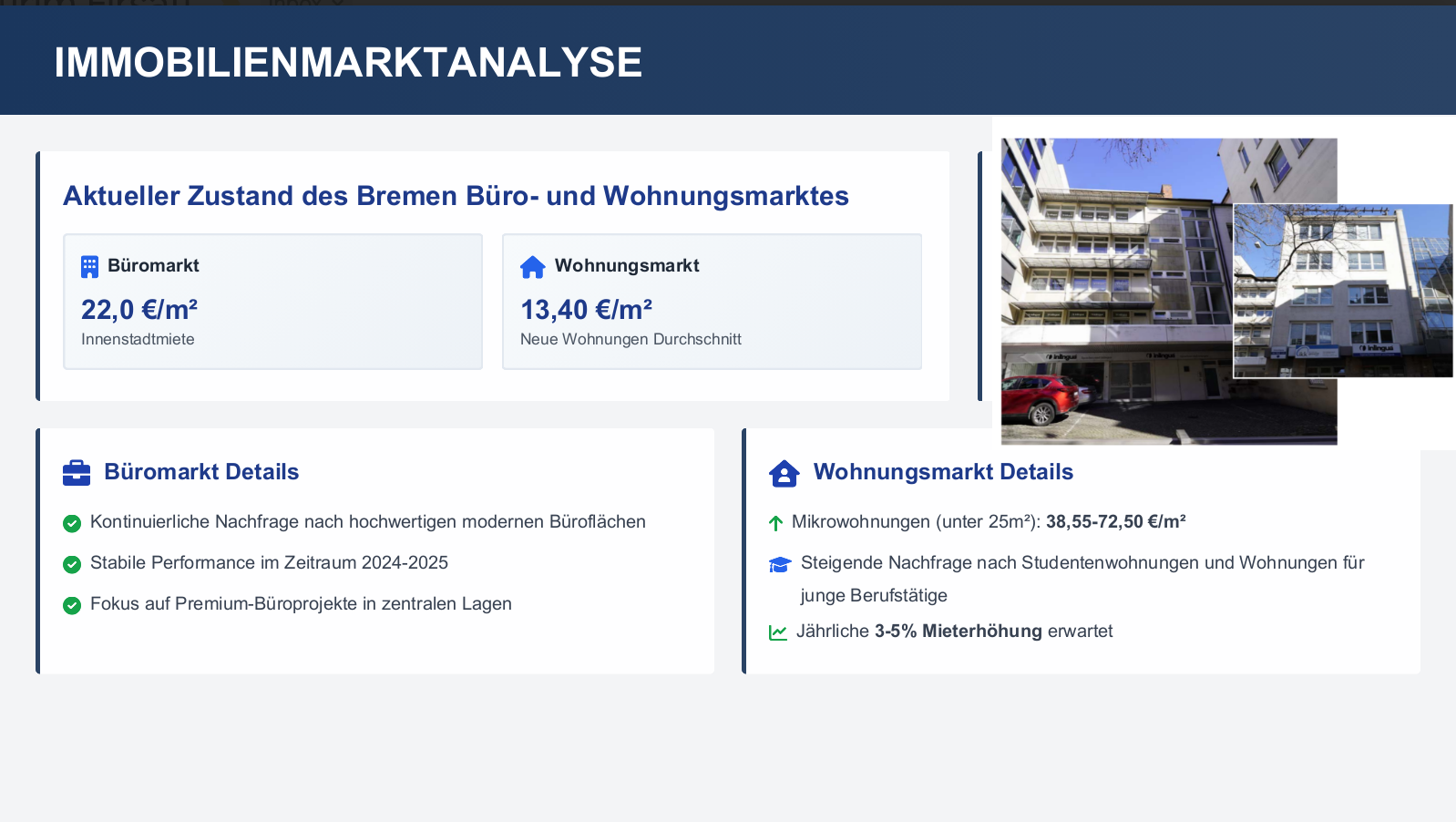 Marktanalyse-Snapshot – Bremen